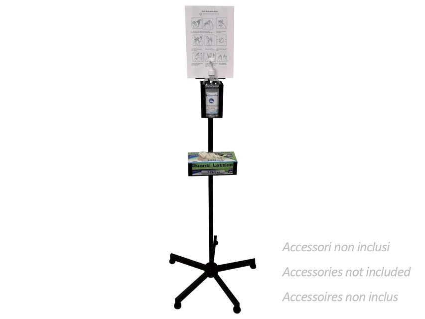 Stand pentru dispenser dezinfectant și cutie de mănuși