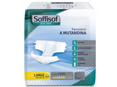 Soffisof Air Dry absorbent pad pentru incontinență - incontinență moderată - large