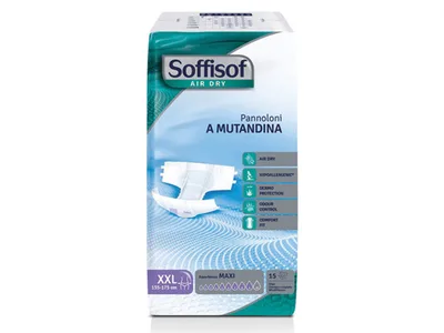 Soffisof Air Dry Absorbent pad - incontinență severă - XXL