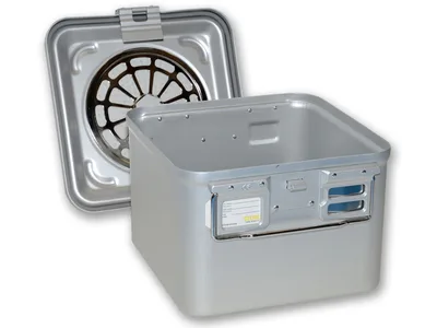 Container cu filtru mic h 200 mm - gri