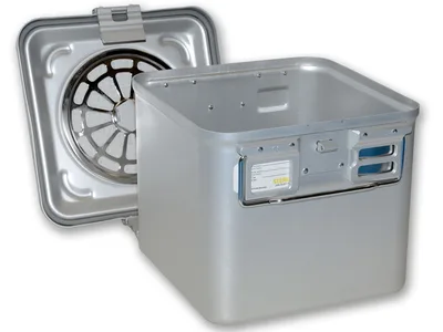 Container cu filtru mic h 260 mm - gri