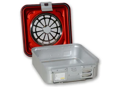 Container cu filtru mic h 100 mm - roșu