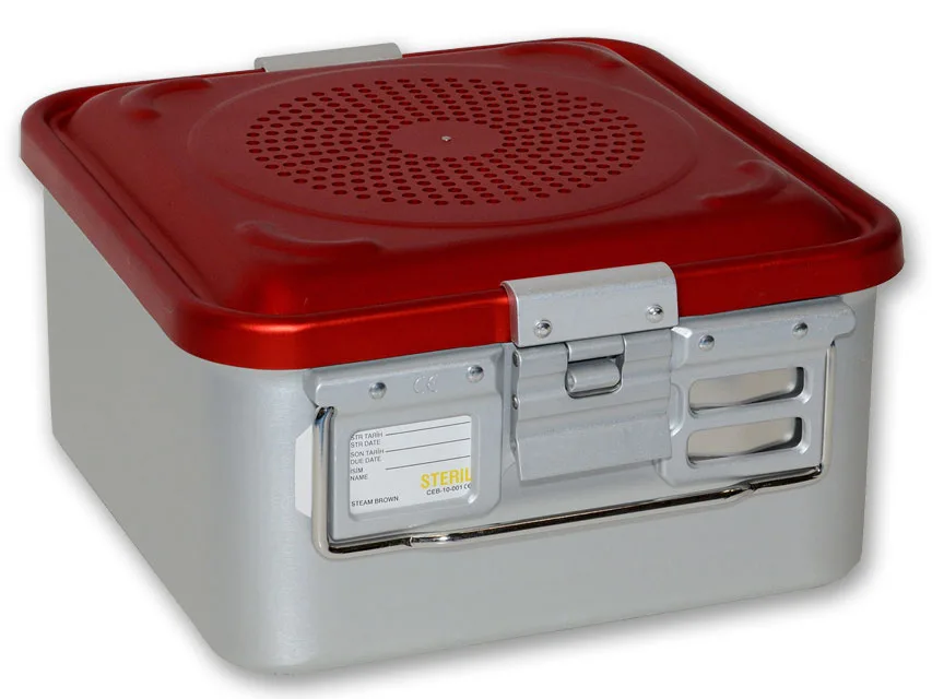 Container cu filtru mic h 150 mm - roșu