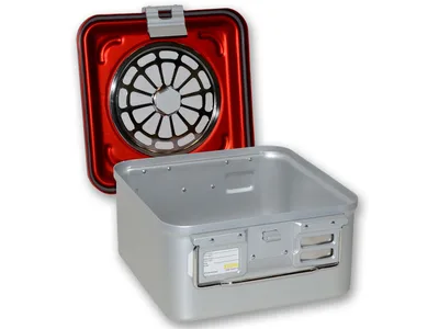Container cu filtru mic h 150 mm - roșu