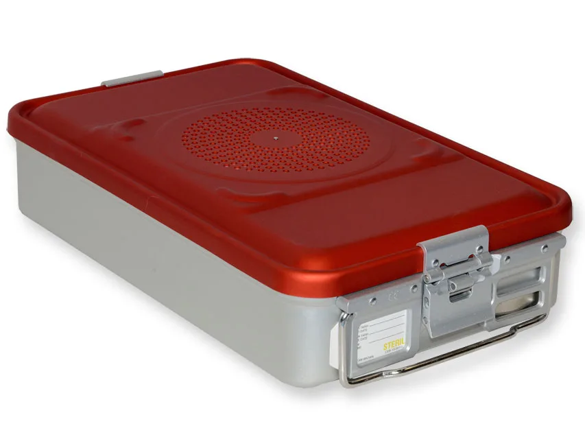 Container cu filtru medium h 100 mm - roșu