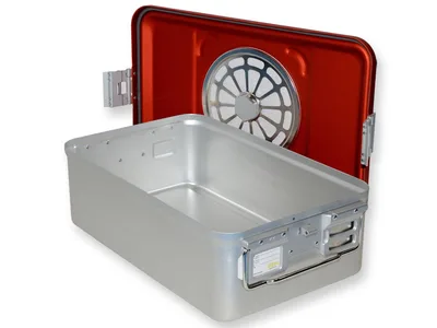 Container cu filtru mediu h 150 mm - roșu