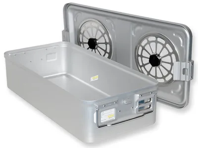 Container cu filtru large h 150 mm - gri