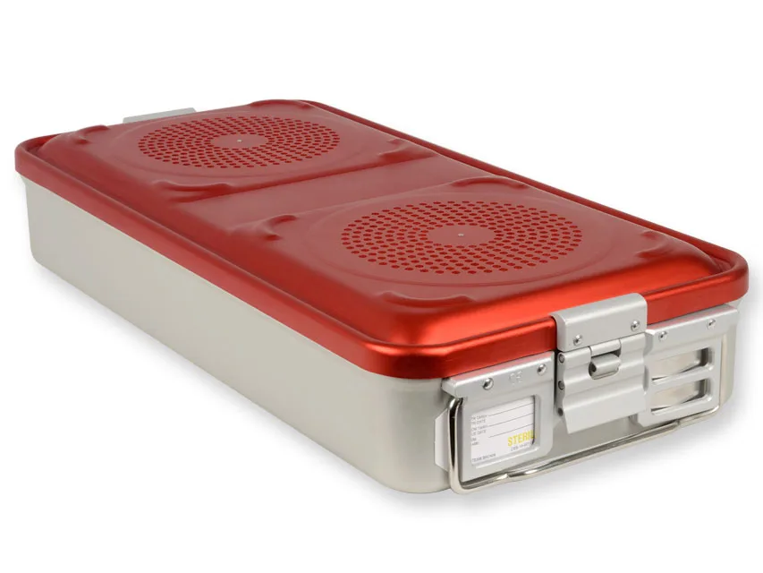 Container cu filtru large h 100 mm - roșu