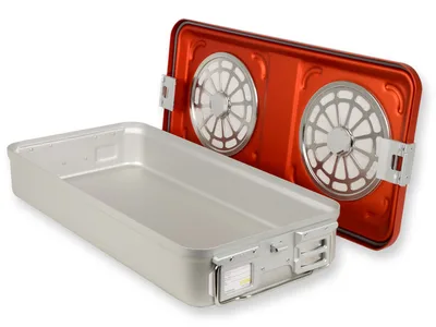 Container cu filtru large h 100 mm - roșu