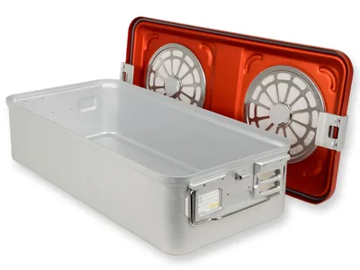 Container cu filtru mare h 150 mm - roșu