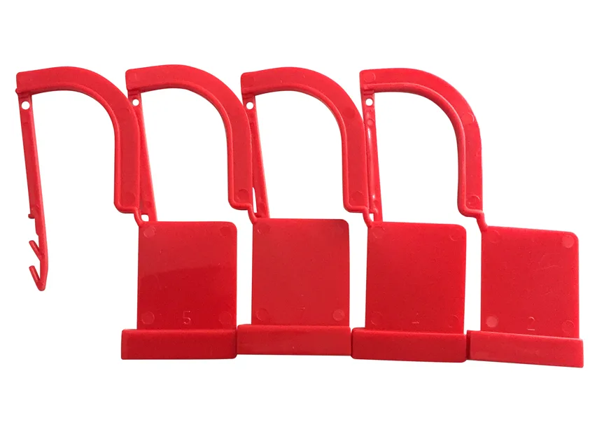 Plastic security seal - roșu