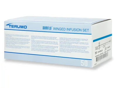 Terumo Surflo set infuzion cu aripioare 23G - 0.6x19 mm - SV*23NL30 - albastru - steril