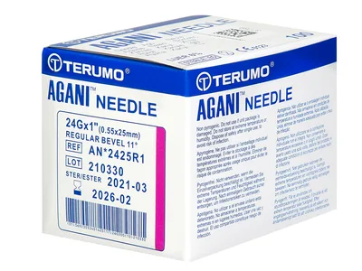 Acul hipoderm Terumo Agani 24Gx1" - 0.55x25mm - AN*2425R1 - violet - steril