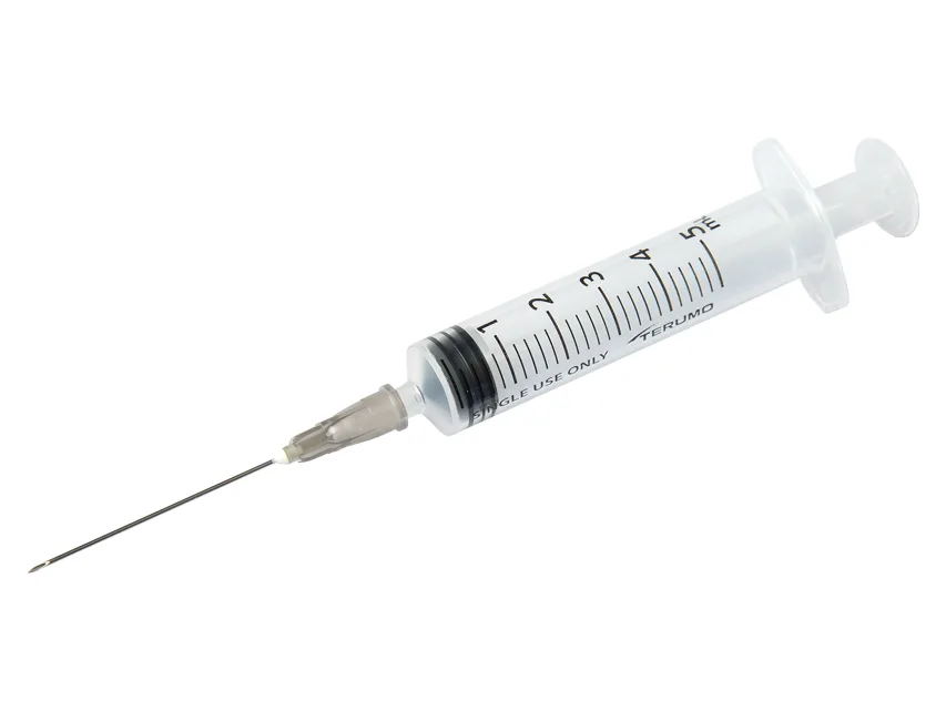 TERUMO SYRINGES WITH NEEDLE 5 ml - 22Gx1/2" - MDSS05S2238E - sterile