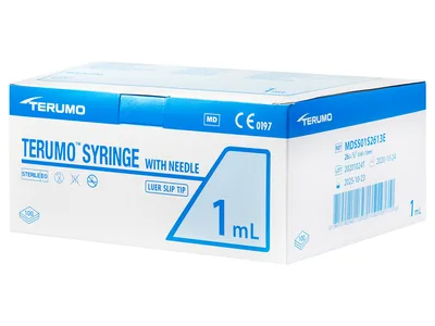 Seringi TERUMO cu ac 1 ml Tuberculin - 26Gx1/2" - MDSS01S2613E - sterile