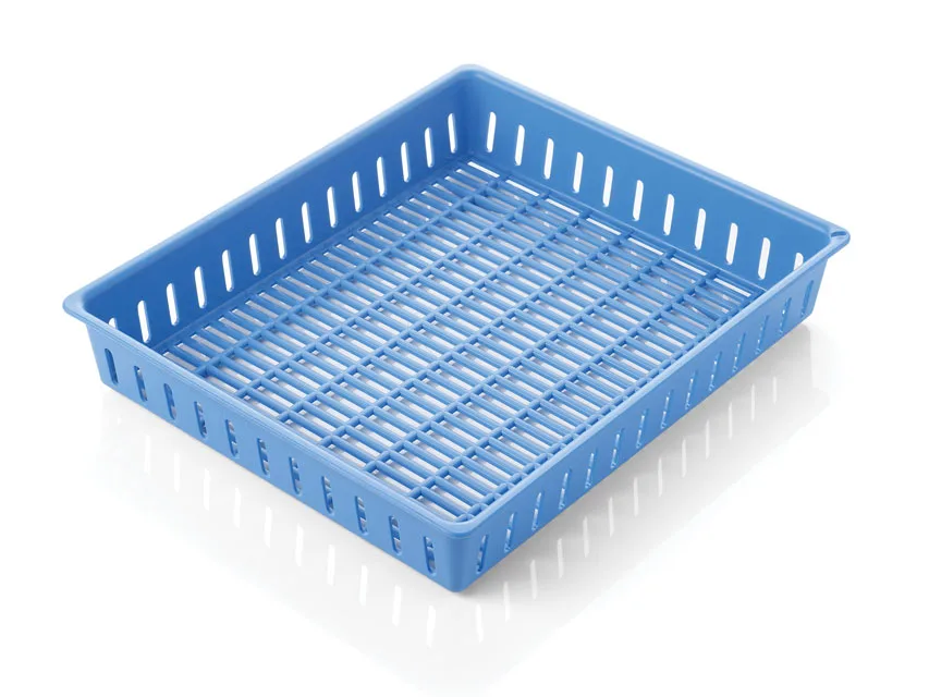 Tavă instrumentar - bază mesh 300x200x52 mm - plastic