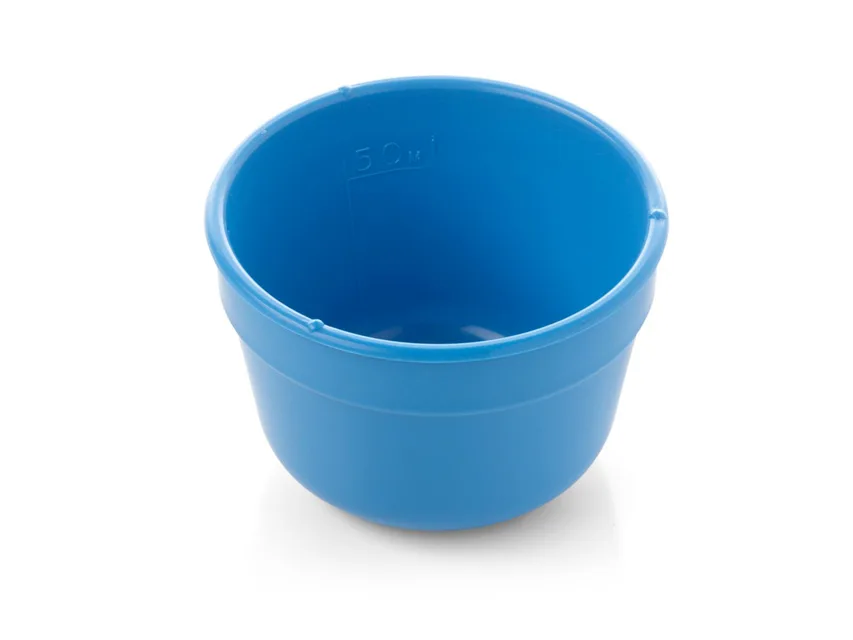 Bol pentru loțiuni/gallipot 60 mm - plastic - gradat 50 ml