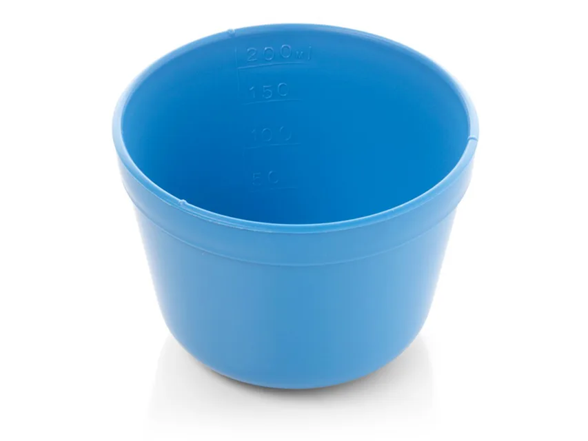 Bol pentru loțiuni/gallipot 80 mm - plastic - gradat 200 ml