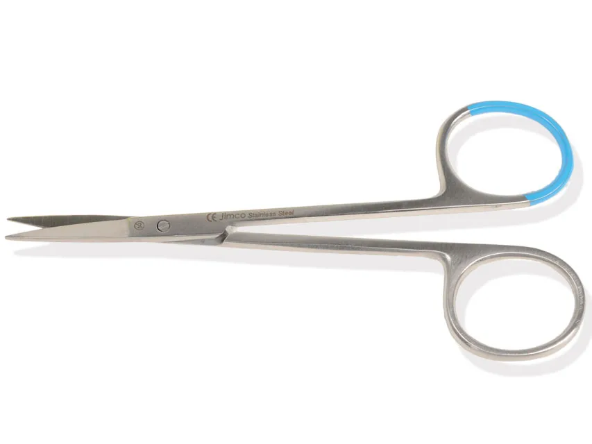 Foarfecă Iris sterilă ascuțită/ascuțită - dreaptă - 11.5 cm