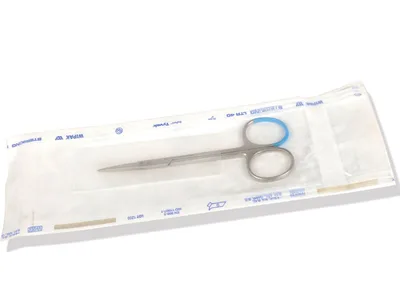 Foarfecă Iris sterilă ascuțită/ascuțită - dreaptă - 11.5 cm