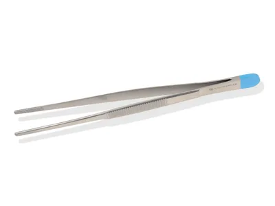 Forceps steril pentru pansamente dressing - drept - 13 cm