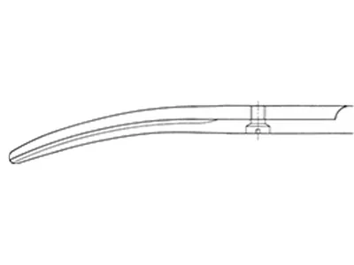 Foarfece de disecție Mayo Aesculap - curbate - obtuze/obtuze - 16.5 cm - BC587R