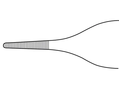 Forceps Adson Aesculap - drepte - 12 cm - BD222R