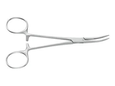 Cleme hemostice Kelly Aesculap - curbe - obtuze - 14 cm - BH135R