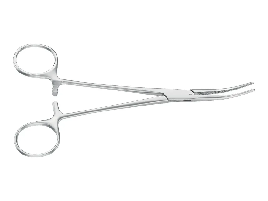 Pensa hemostatică Crile Aesculap - curbă - obtuză - 16 cm - BH167R