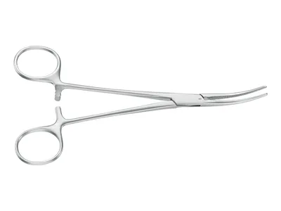 Pensa hemostatică Crile Aesculap - curbă - obtuză - 16 cm - BH167R