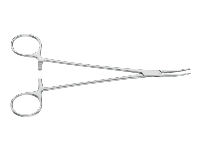 Aesculap pensetă hemostată Halsted - curbată - obtuză - 18.5 cm - BH203R