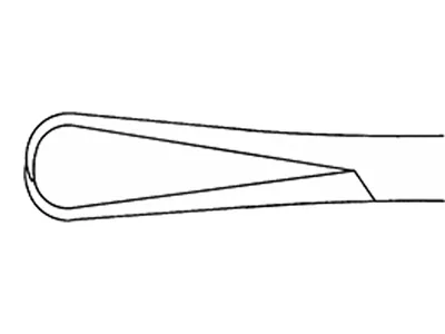 Clema Champ Bernhard Aesculap - dreaptă - ascuțită - 16 cm - BF426R