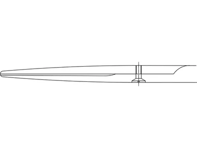Foarfece Mayo TC Durotip subțiri Aesculap - drepte - rotunde/rotunde - 17 cm - BC242R