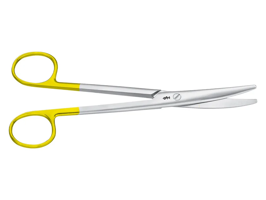 Foarfece Mayo TC Durotip subțiri - curbate - obtuze/obtuze - 17 cm - BC243R