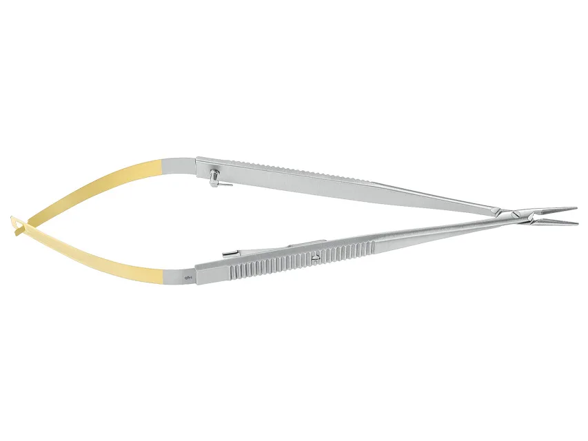 Ținător ac Castroviejo Aesculap TC Durogrip - drept - 0.2/14.5 cm - BM002R