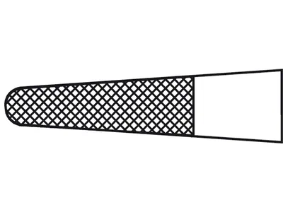 Suport ac Aesculap Castroviejo TC Durogrip - drept - 0.4/18 cm - BM003R