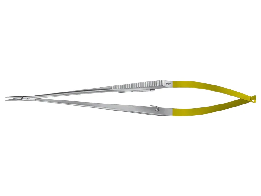 Ținător ac Castroviejo TC durogrip Aesculap - drept - 0.2/18 cm - BM004R
