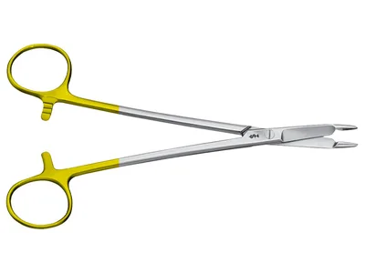 Ţinutor ac Aesculap Hegar-Olsen TC DuroGrip - drept - 16.5 cm - BM124R