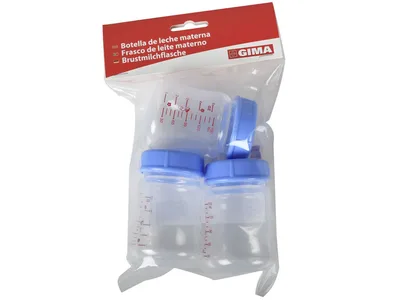 Sticlă pentru lapte matern 150 ml cu capac