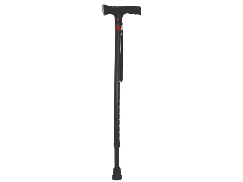 Baston de siguranță cu lumină - negru