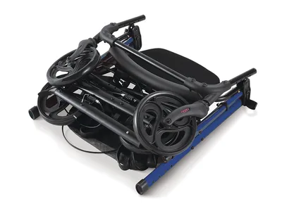 Rollator ușor - pliabil - albastru