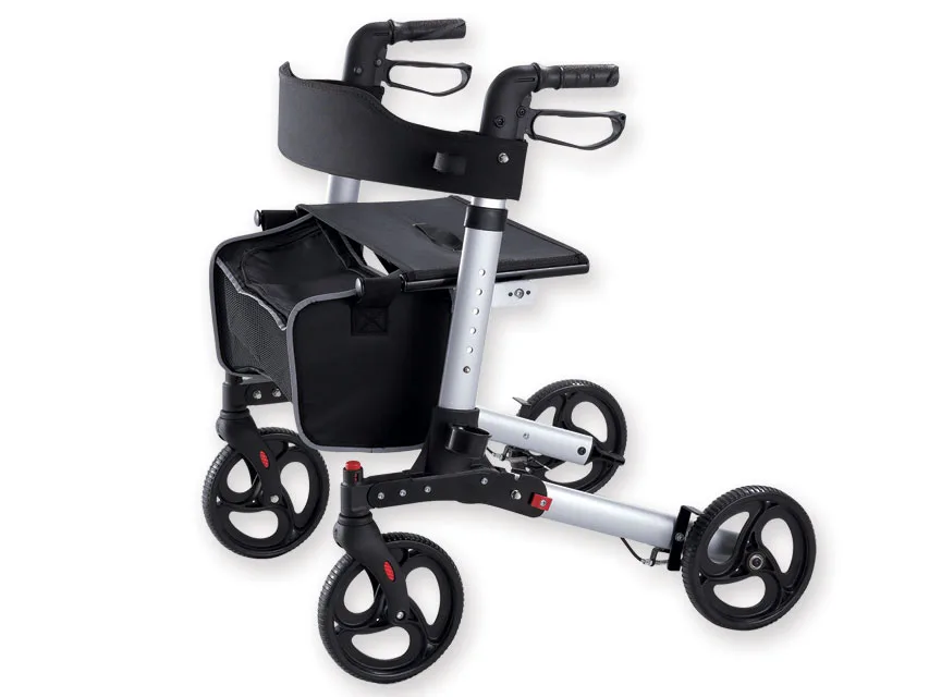 Rollator elegant - pliabil - argintiu
