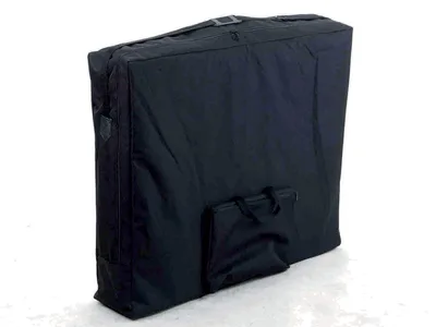 Masă de masaj din lemn cu 2 secțiuni - negru