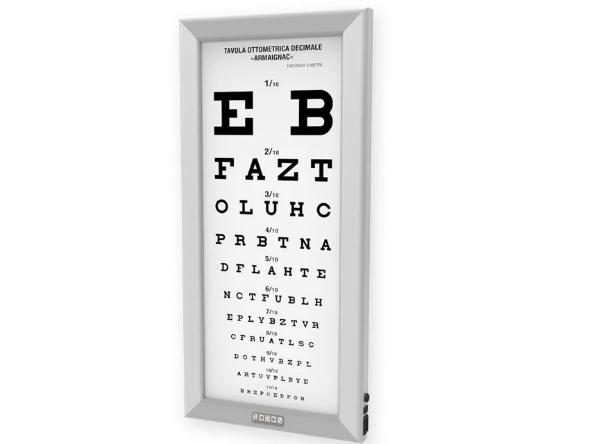 Tablă optometrică LED ultra slim - Armagnac