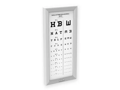 Tablă optometrică LED ultra slim - Zecimale mixte