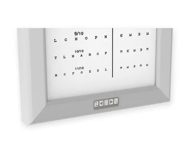 Tablă optometrică LED ultra slim - Zecimale mixte