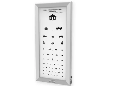 Tablă optometrică LED ultra subțire - Copii