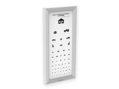 Tablă optometrică LED ultra subțire - Copii