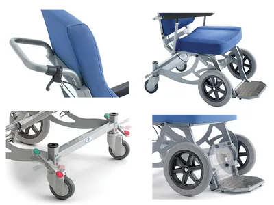 ISCHIA PATIENT TRANSFER CHAIR - blue