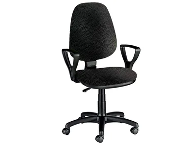 Scaun Cuneo cu cotiere - imitație piele - negru